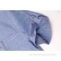 Camisas De Los Hombres De Los Pantalones Vaqueros De Mezclilla Azul al por mayor